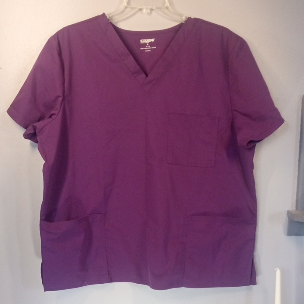 Scrubstar Women's Eggplant Scrub Top Size XL